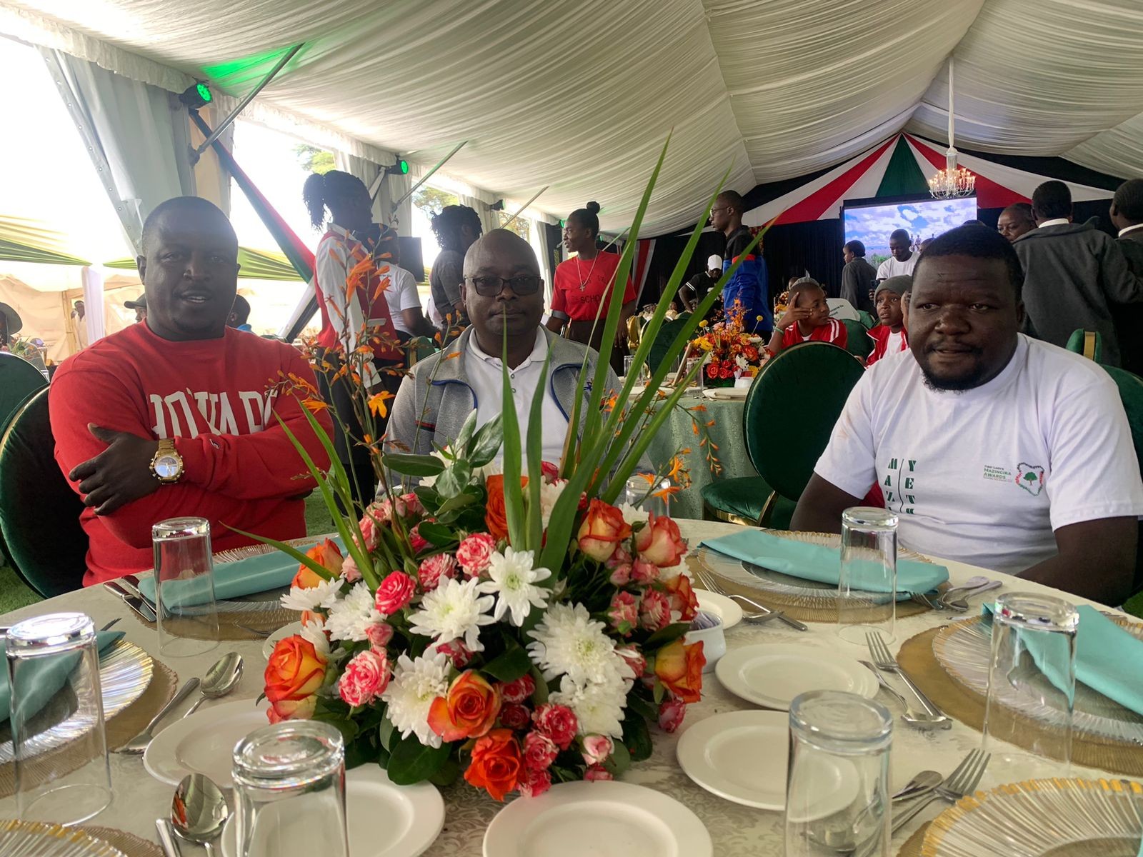 Principal Busolo addressing students