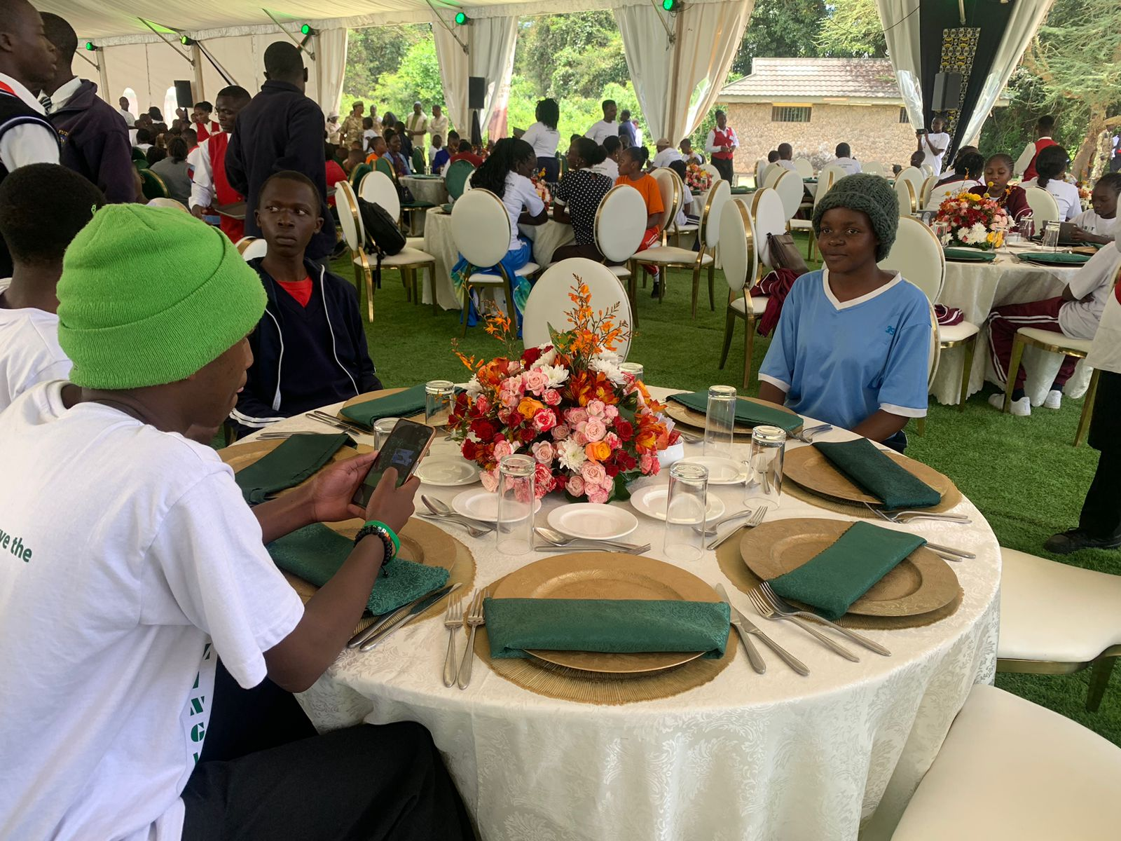 Praise Nangekhe with First Lady's Award